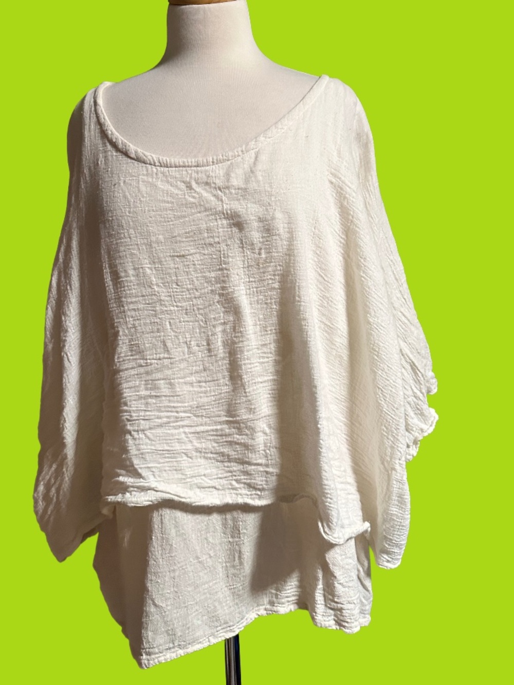 Oh My Gauze! oversized layered tunic top (S/M)